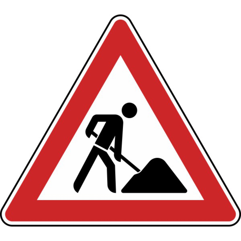 Modellbeispiel: VZ Nr. 123 Arbeitsstelle (Baustelle)