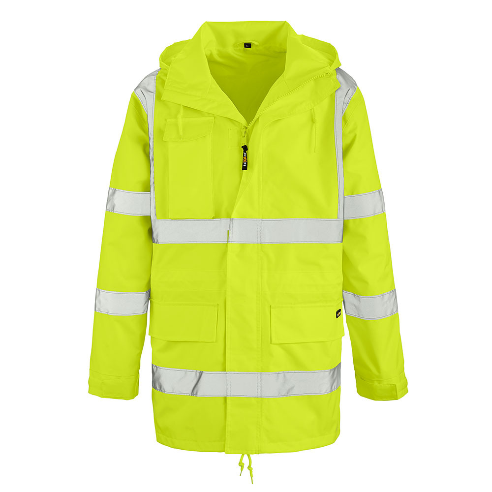 teXXor® Warnschutz-Regenjacke BARRIE, S, leuchtorange