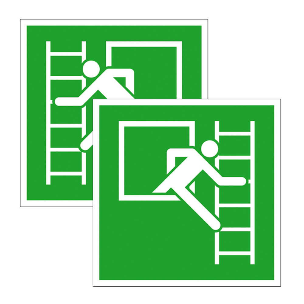 Modellbeispiel: Rettungsschild Fluchtleiter  (Art. 38.3020 / 38.3021)