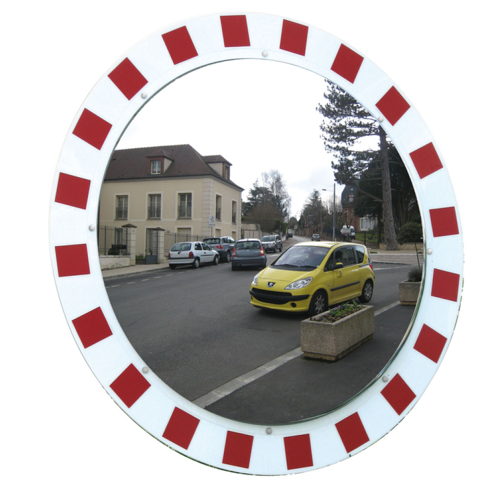 Modellbeispiel: Verkehrsspiegel Vialux® aus Edelstahl, rund, (Art. 20021)