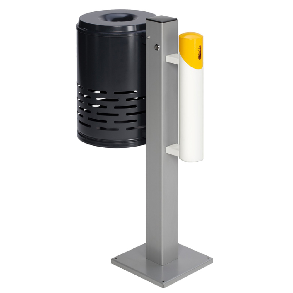 Modellbeispiel: Kombiascher -Cubo Lorenzo- 46 Liter, in anthrazit/weiß-gelb (Art. 16981)