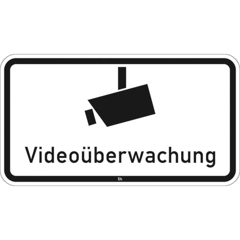 Modellbeispiel: Hinweisschild Videoüberwachung (Art. 2841)