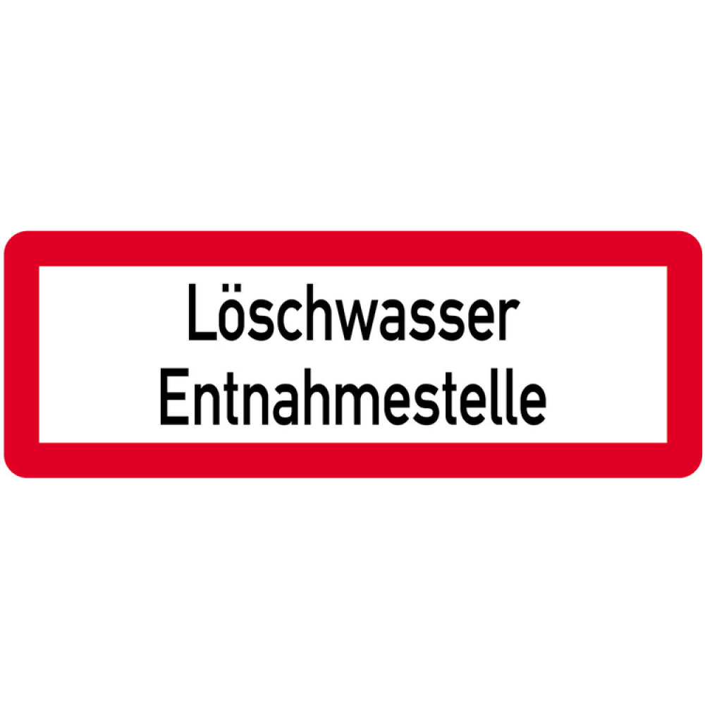 Modellbeispiel: Sonderschild, Löschwasser Entnahmestelle (Art. 14965)