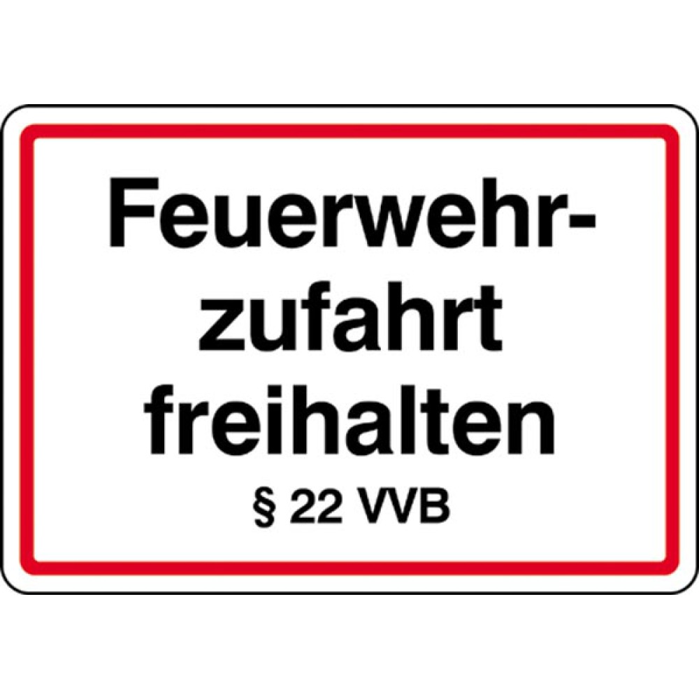 Modellbeispiel: Feuerwehrzufahrt freihalten 