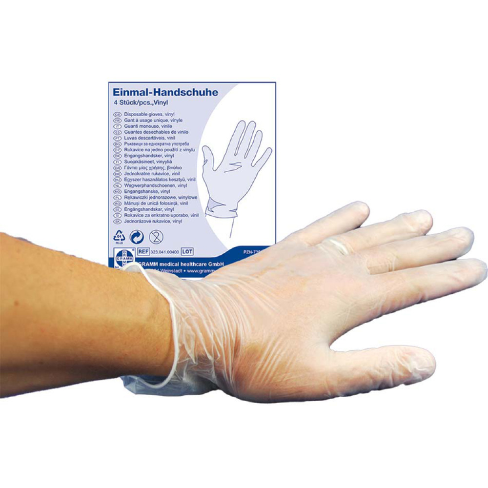 Modellbeispiel: Einmalhandschuhe nach DIN EN 455 (Art. 25526)