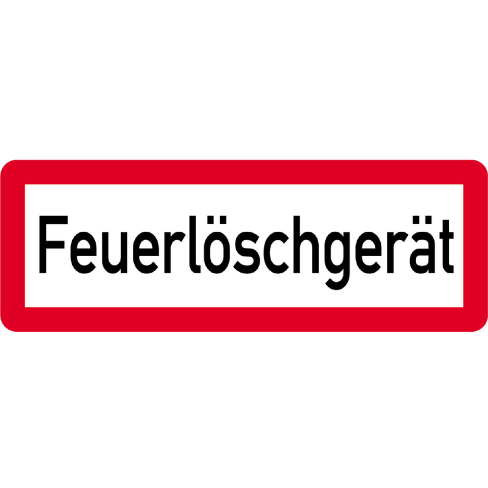Modellbeispiel: Sonderschild, Feuerlöschgerät (Art. 14964)