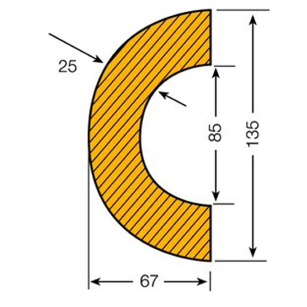 Technische Ansicht: Bogen 85