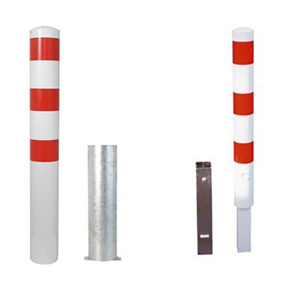 Modellbeispiele: Stahlrohrpoller -Bollard- Ø 152 mm (Art. vl. 34988b, 34990b)