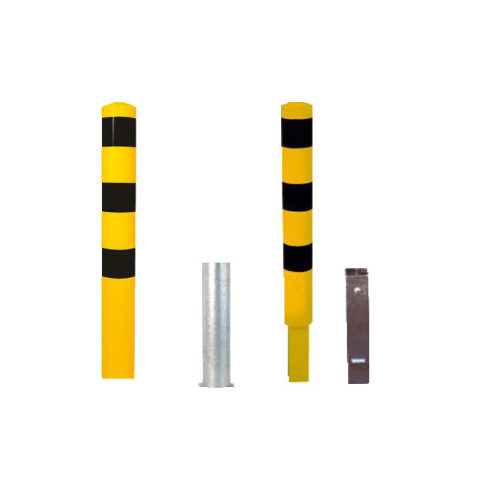 Modellbeispiel: Stahlrohrpoller -Bollard- Ø 152 mm  (Art. vl. 40151hb-gs, 40151fb-gs)