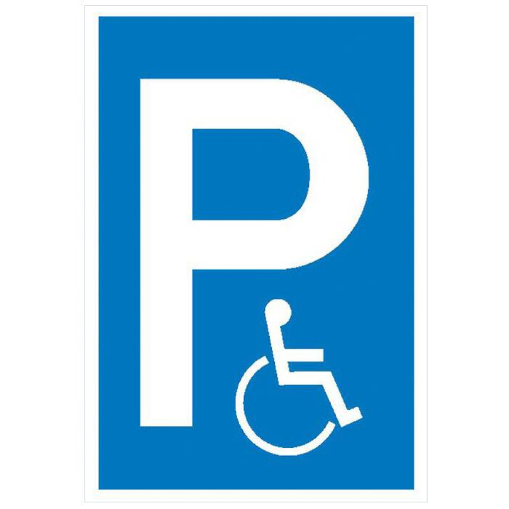 Parkplatzschild, Behindertenparkplatz