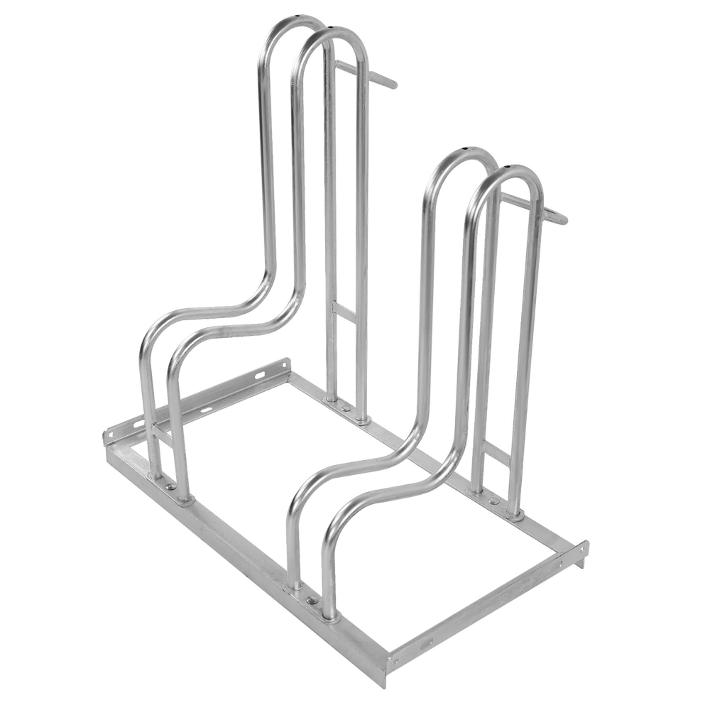Fahrradständer HELIOS, Reifen bis 64 mm, Radeinstellung einseitig, aus Stahl, 2 