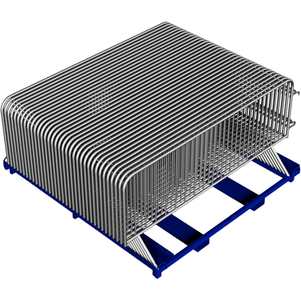 Modellbeispiel: Absperrgitter Komplett-Set (35 x Typ B -Control-) (Art. 419.00be-set35)