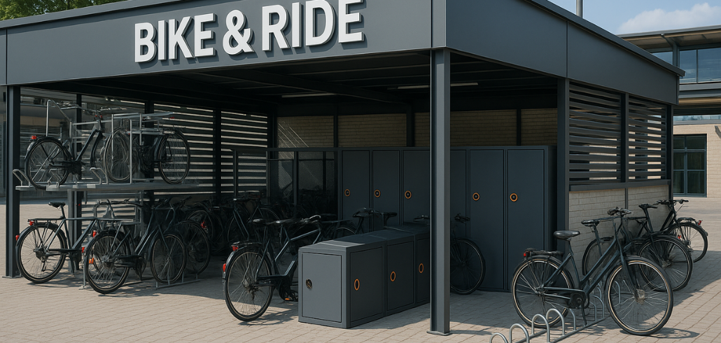 Bike & Ride: Sichere Fahrradparkplätze für Städte und Bahnhöfe