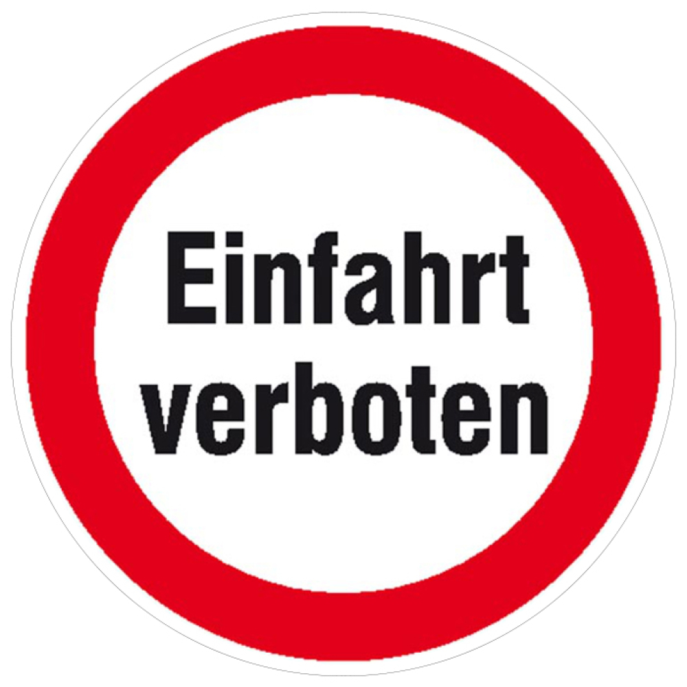 Modellbeispiel: Verbotsschild Einfahrt verboten (Art. 11.1162)