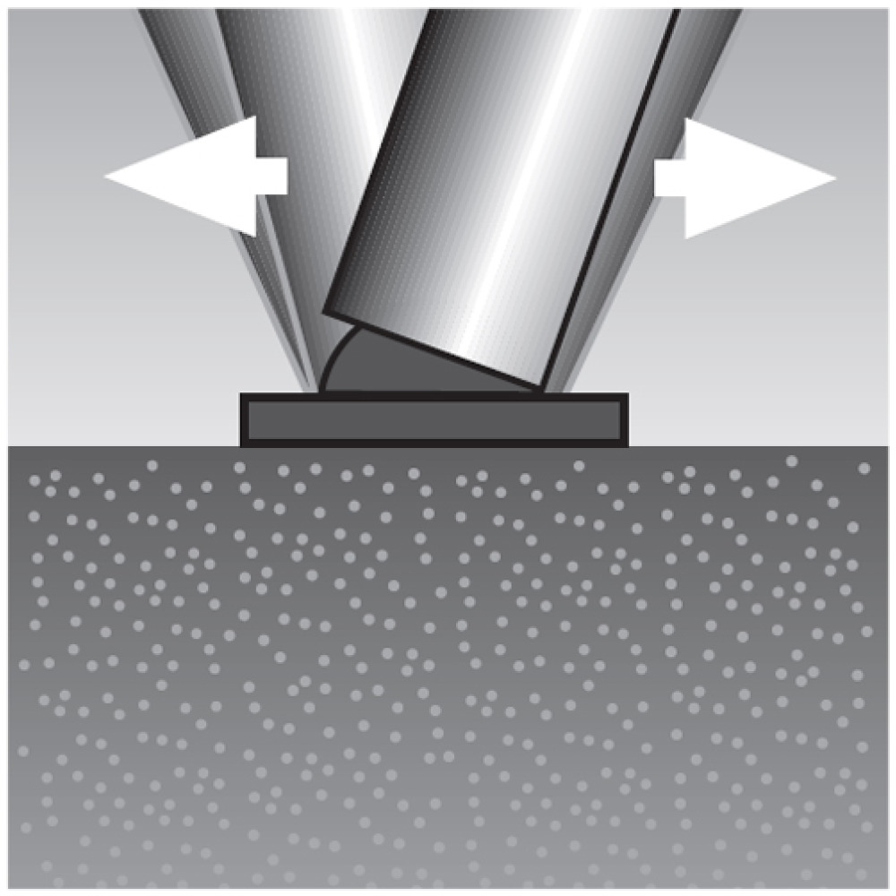 Technische Ansicht: Zum Aufdübeln, selbstaufrichtend bis 30°, mit Sollbruchstelle, Art. - Nr. 32325