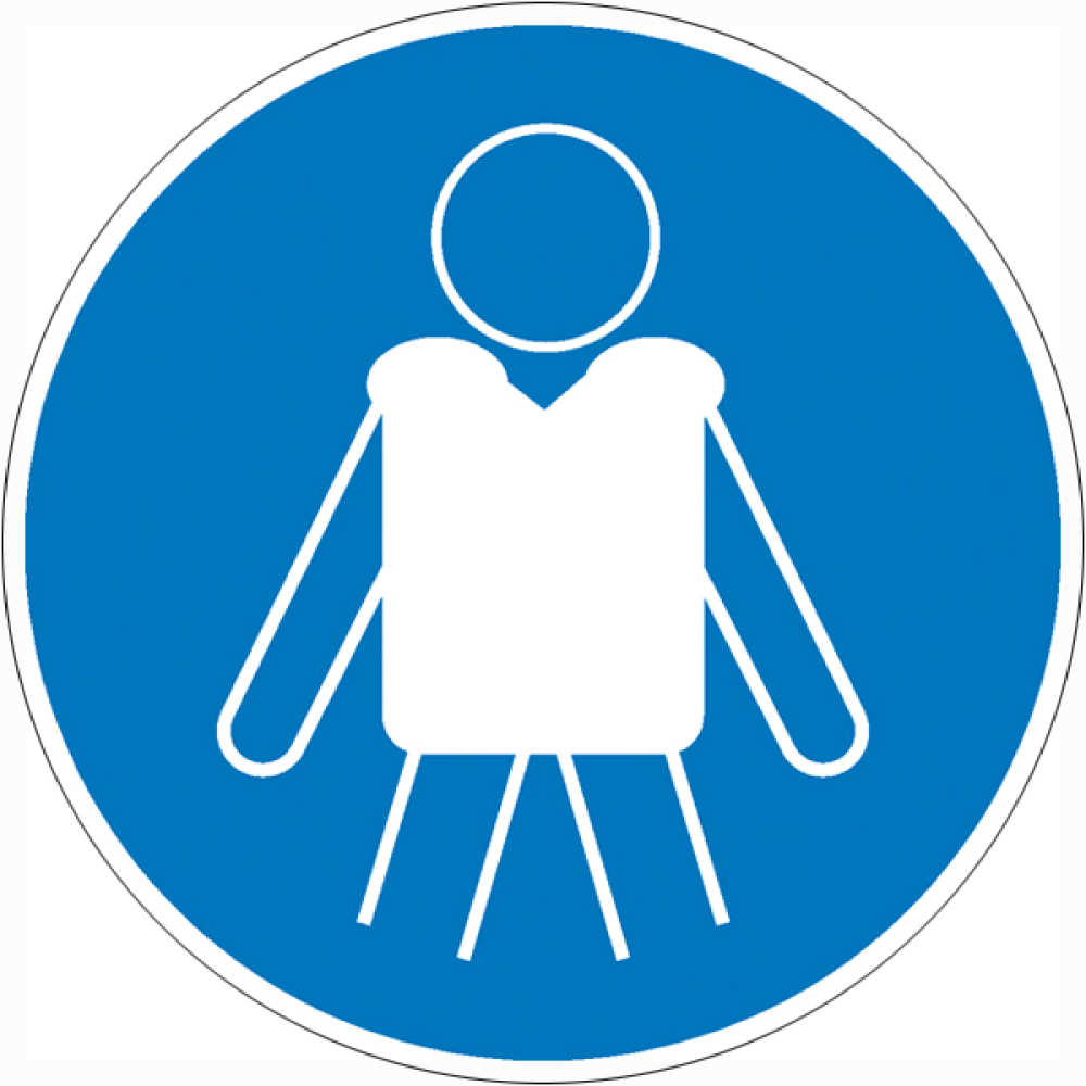 Modellbeispiel: Gebotsschild Rettungsweste benutzen (Art. 21.a7340)