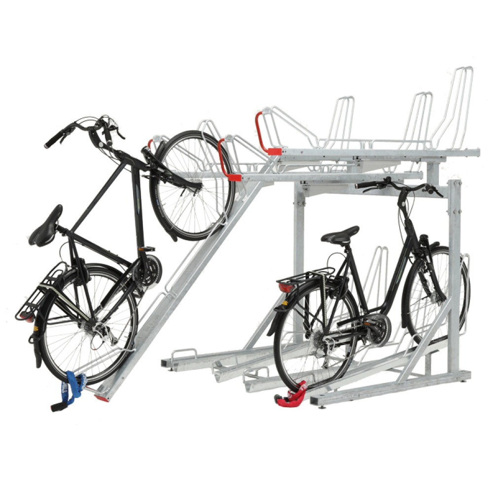 Modellbeispiel: Doppelstockparker -Optimus- einseitig, 8 Einstellplätze (Art. 40257)