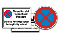 Haltverbotsschilder