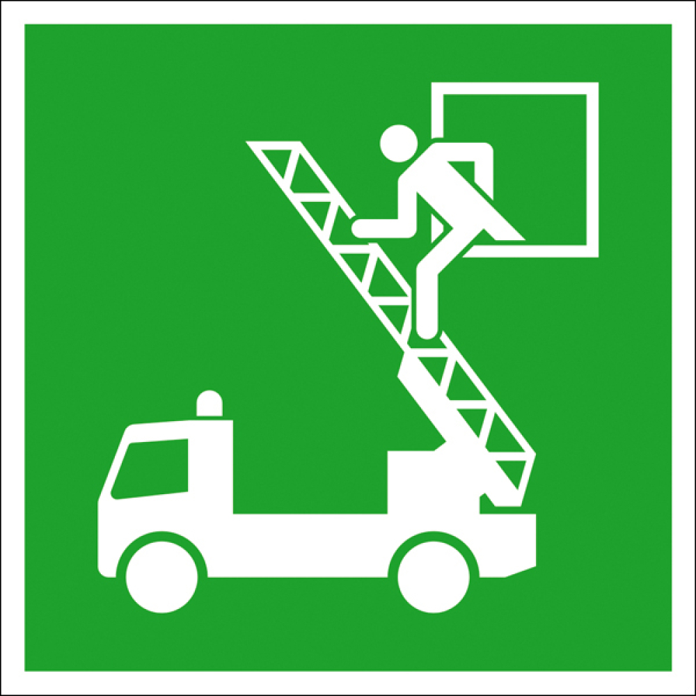 Rettungsschild Rettungsausstieg