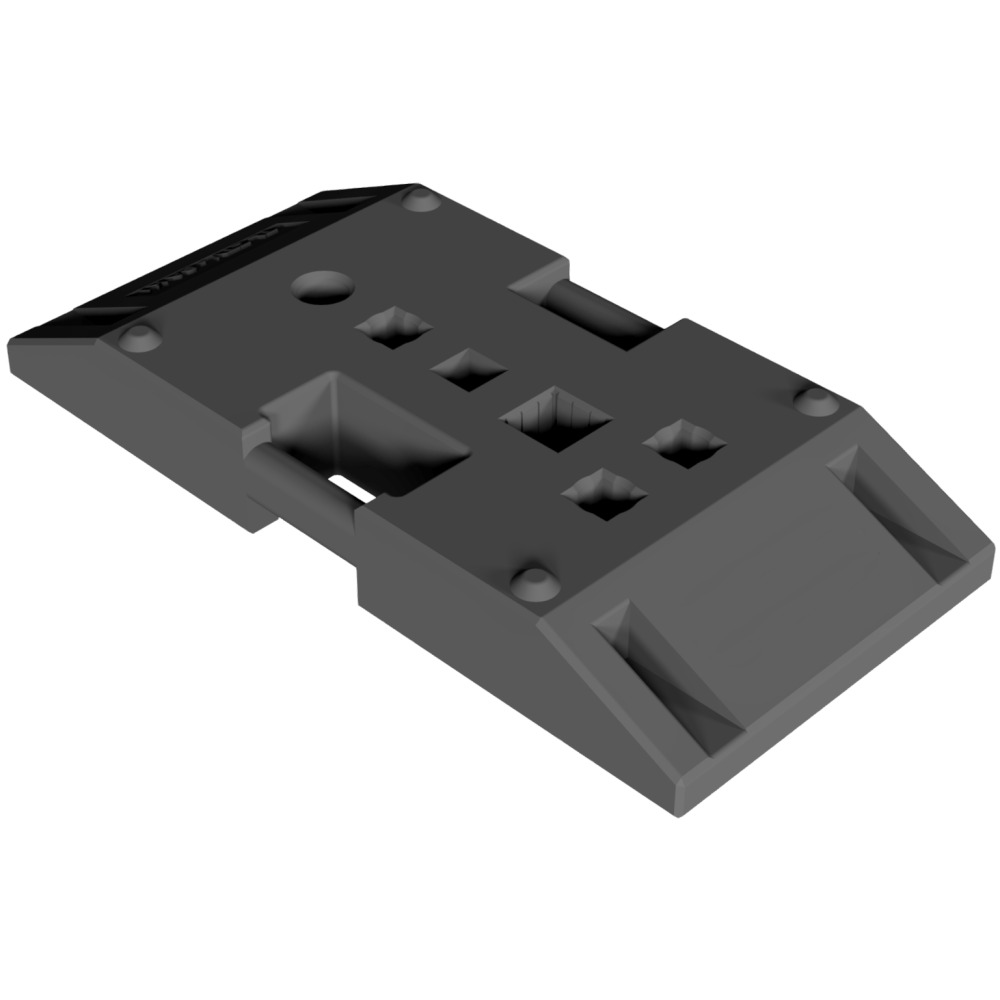 TL Fußplatte nach K1 Typ NOX, ca. 30 kg, Adapter für werkzeuglose Montage, für Wendebake nutzbar