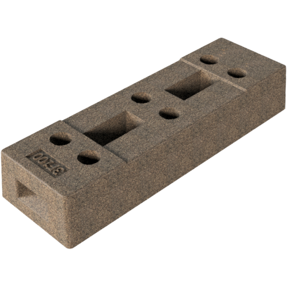 Modellbeispiel: Bauzaunfuß aus Beton (Art. 3f100)