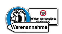 Verkehrsschilder Betriebsgelände