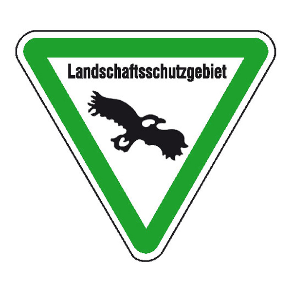 Modellbeispiel: Hinweisschild für Wald- und Freizeitanlagen, Landschaftsschutzgebiet (Art. 11.5438)
