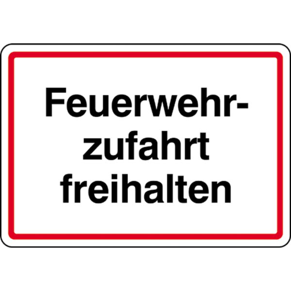 Modellbeispiel: Feuerwehrzufahrt freihalten (Art. 11.2756)