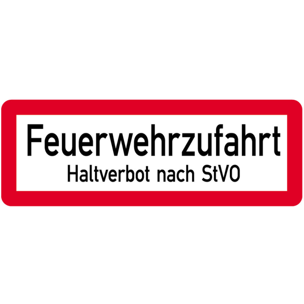Modellbeispiel: Sonderschild, Feuerwehrzufahrt, Halteverbot nach StVO (Art. 14963)
