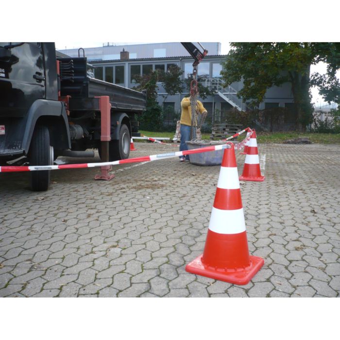 Leitkegel im Einsatz